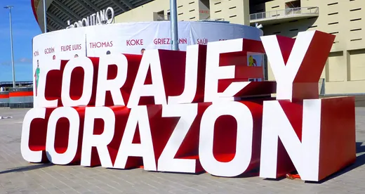 Les abords du Metropolitano un soir de match, en novembre 2018.