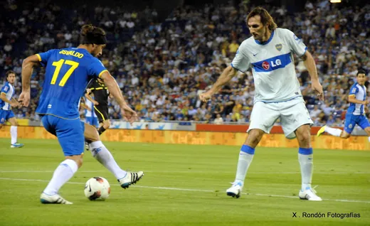 Un match amical au RCDE Stadium, en juillet 2011.