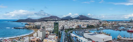 Panorama de Las Palmas de Gran Canaria, en janvier 2018.