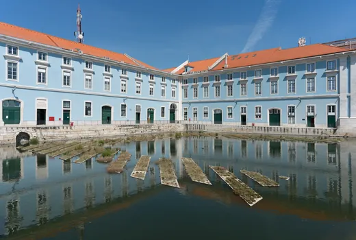 Le dock de la Caldeirinha, ancien arsenal de la Marine, à Lisbonne, en septembre 2020.
